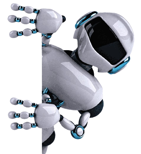 Imagen de robot observando