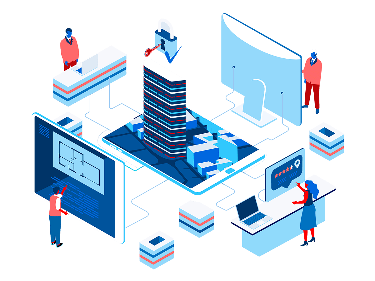 Personas trabajando con tecnología